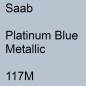 Preview: Saab, Platinum Blue Metallic, 117M.